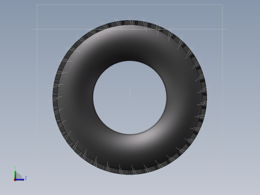 橡胶轮胎左视缩略图