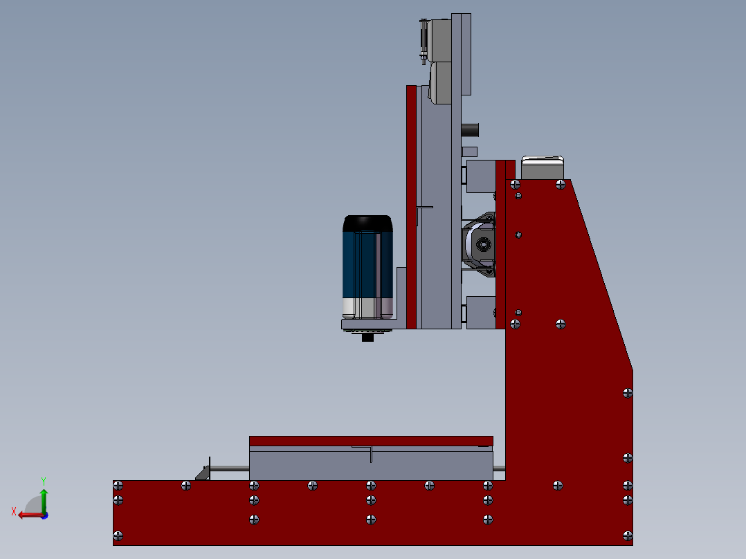 144数控机床后视图