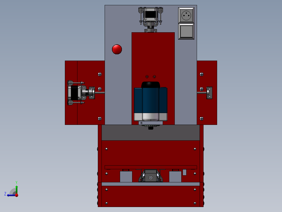 144数控机床右视图