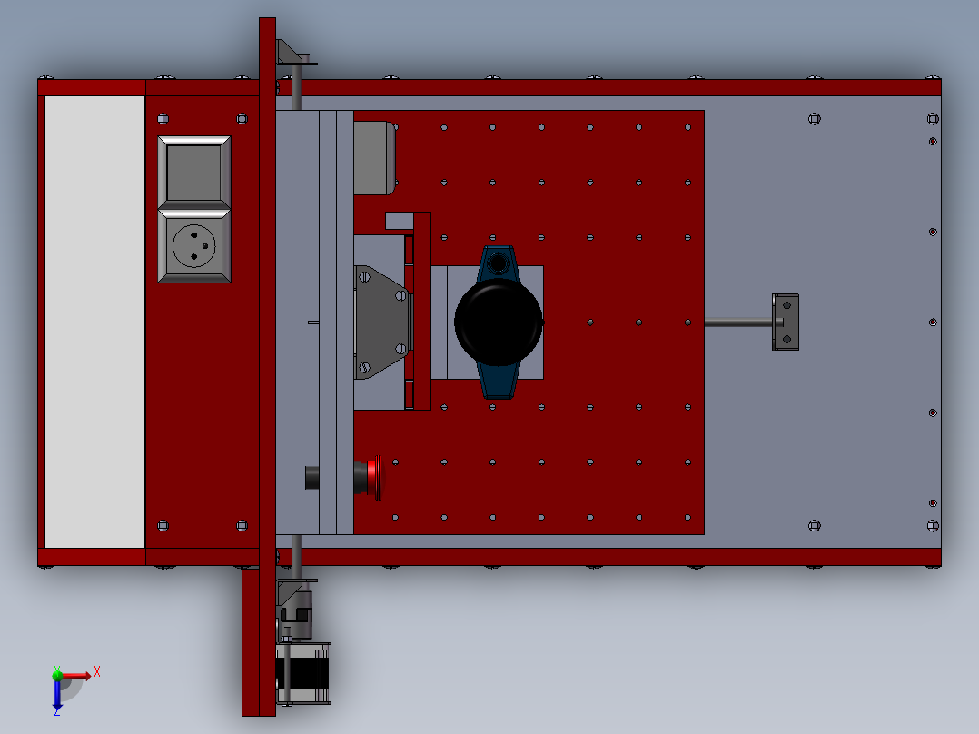 144数控机床俯视图