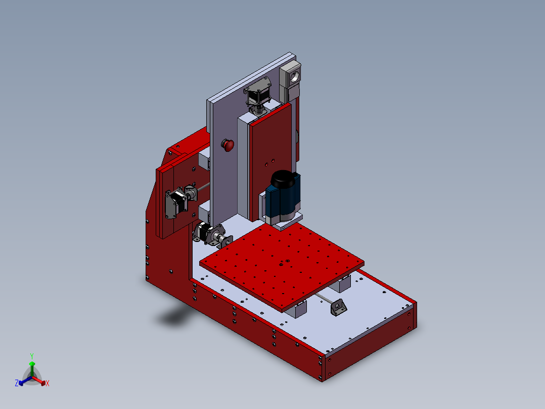 144数控机床正等轴测图