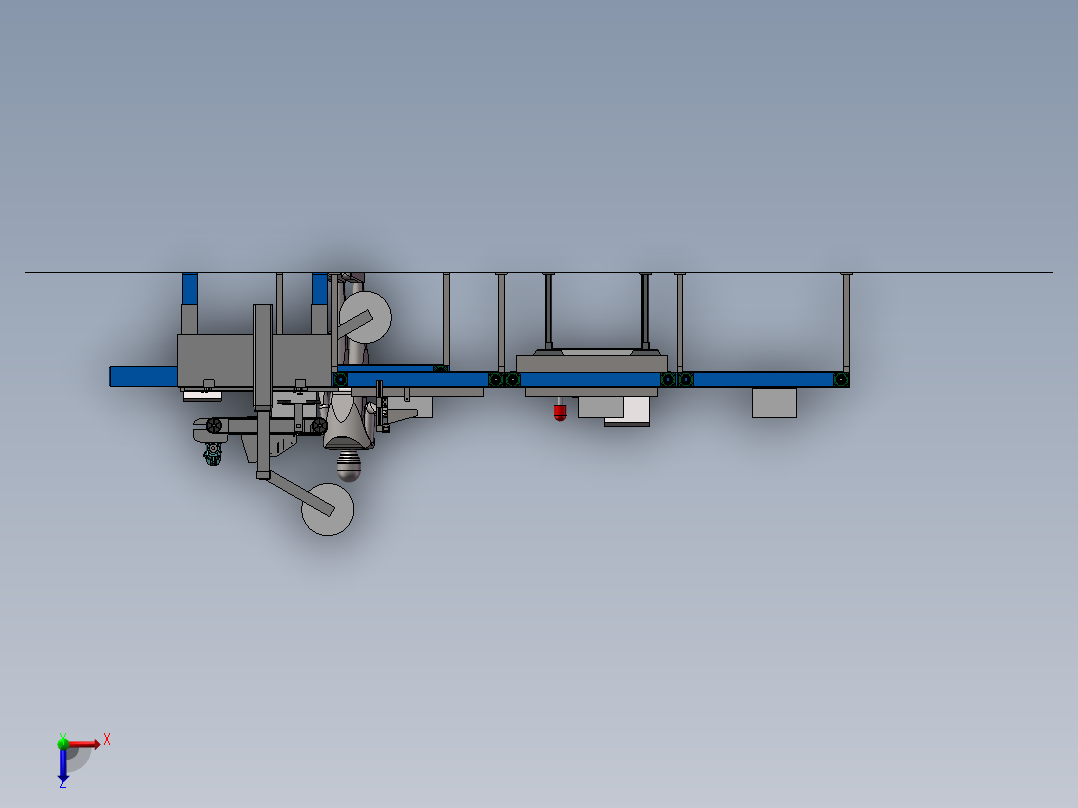 包装检测设备方案俯视图