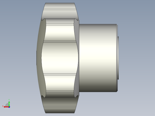 星型把手VC.192S-INOX-3D多系列多零件图纸模型后视缩略图