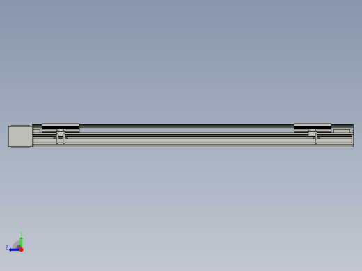 直线模组LHB17-L40-S1000-R(B)设计图纸右视缩略图