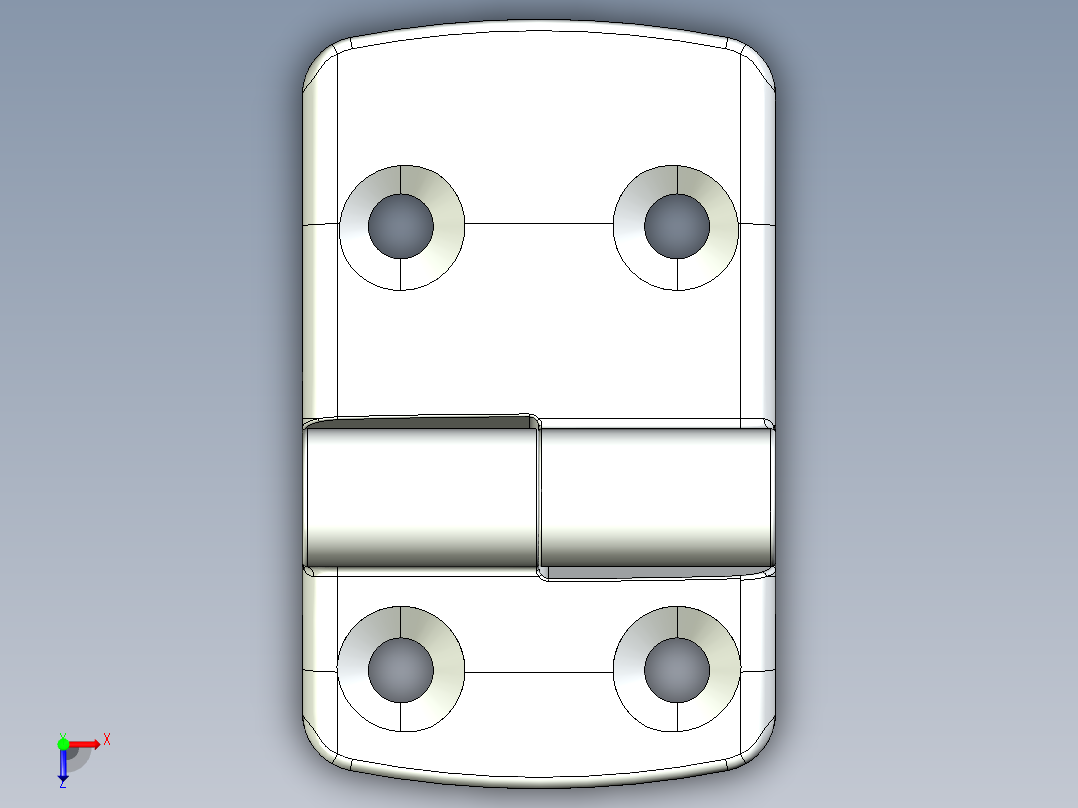 型材-KJN 30-50 DETACHABLE COMBI HINGE RIGHT 095K3050R00俯视图