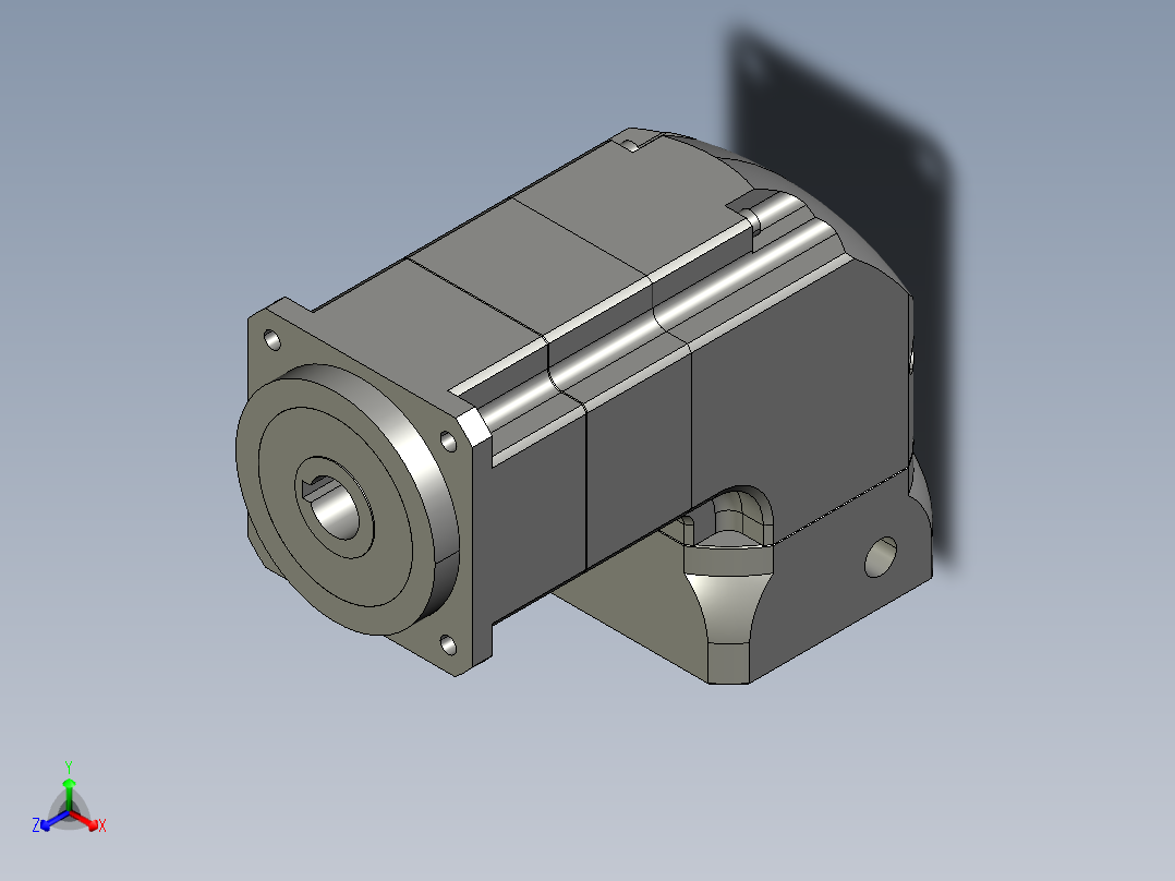 斜齿孔ZPGH090-L2 19-80-100-M6.STEP正等轴测图