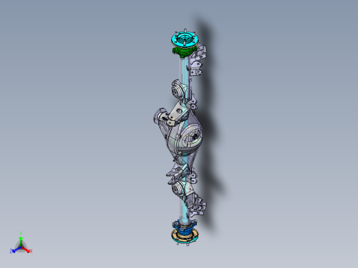 大型乘用车后桥总成匹配设计（包含CAD图纸、三维和有限元）