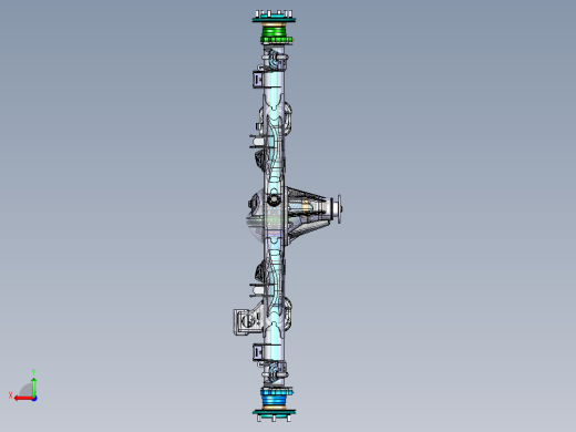大型乘用车后桥总成匹配设计（包含CAD图纸、三维和有限元）后视缩略图
