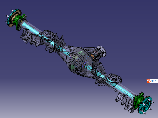 大型乘用车后桥总成匹配设计（包含CAD图纸、三维和有限元）缩略图