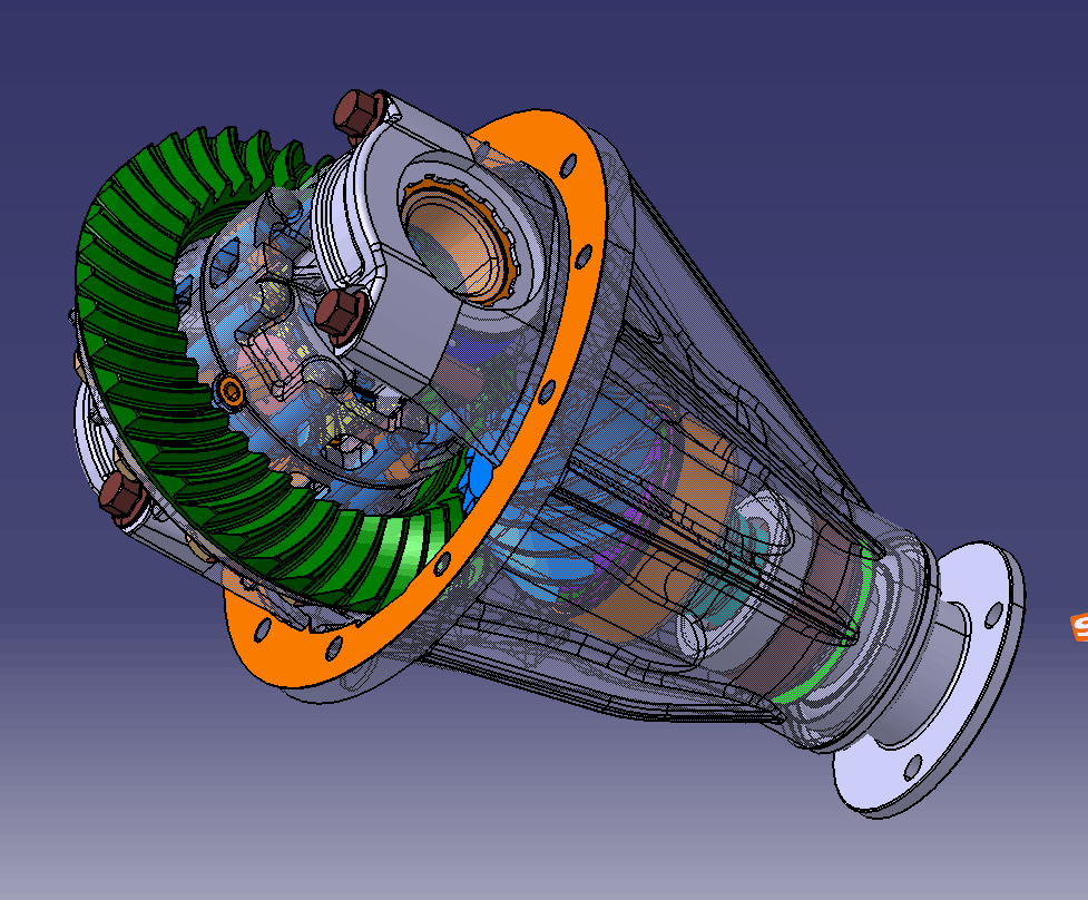 大型乘用车后桥总成匹配设计（包含CAD图纸、三维和有限元）