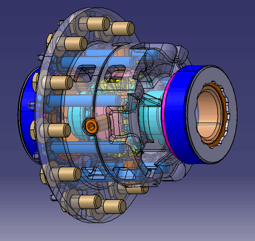 大型乘用车后桥总成匹配设计（包含CAD图纸、三维和有限元）