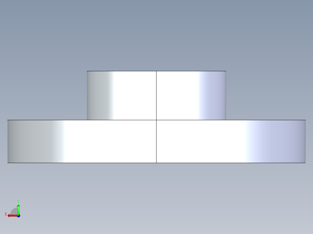 CPVC管件23-Sch80_Flange One-Piece_SOC_9851-015_1.5in后视图