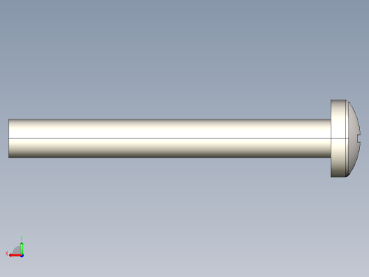 螺丝 M6 十字盘头-M6x50 Screw head.STEP后视缩略图