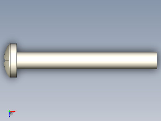 螺丝 M6 十字盘头-M6x50 Screw head.STEP俯视缩略图