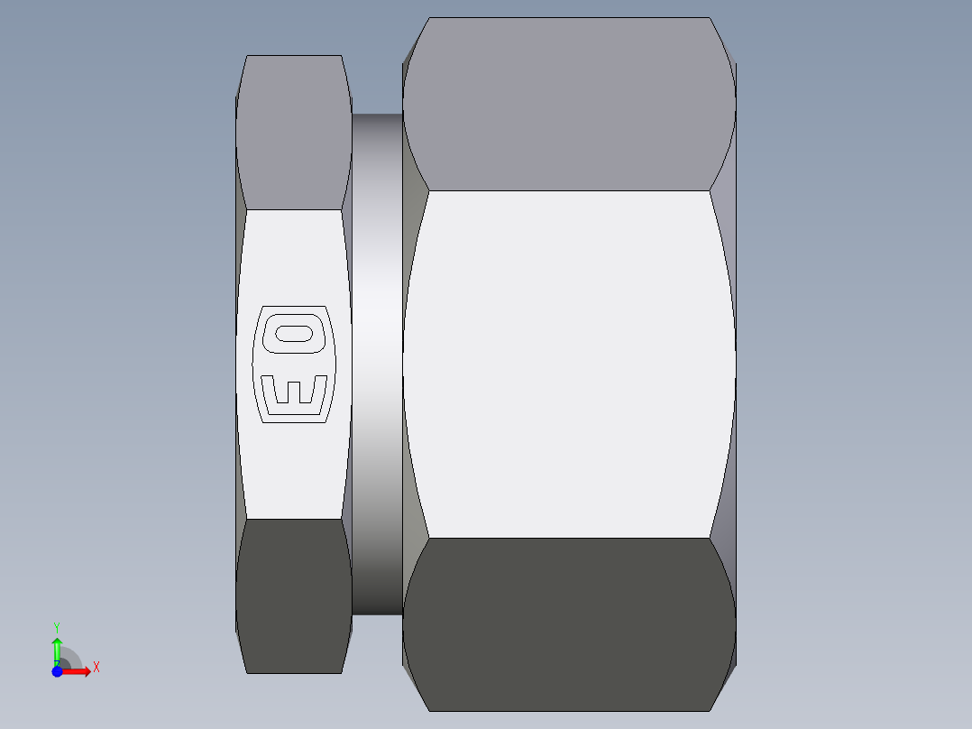卡套式工业通用硬管接头EO_Blanking_plug_for_tube_ends_ROV22ZLCF前视图