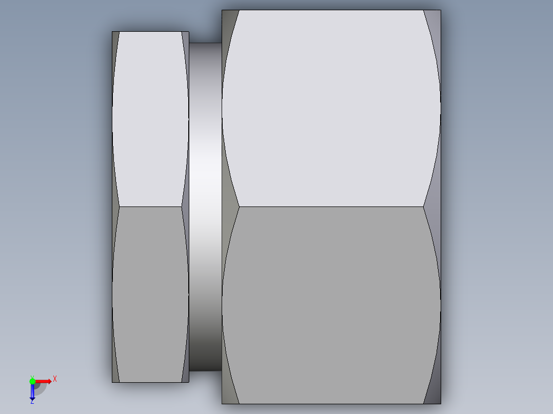 卡套式工业通用硬管接头EO_Blanking_plug_for_tube_ends_ROV22ZLCF俯视图