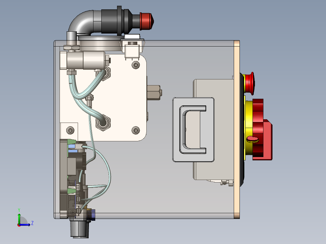 气密性检测组件左视图