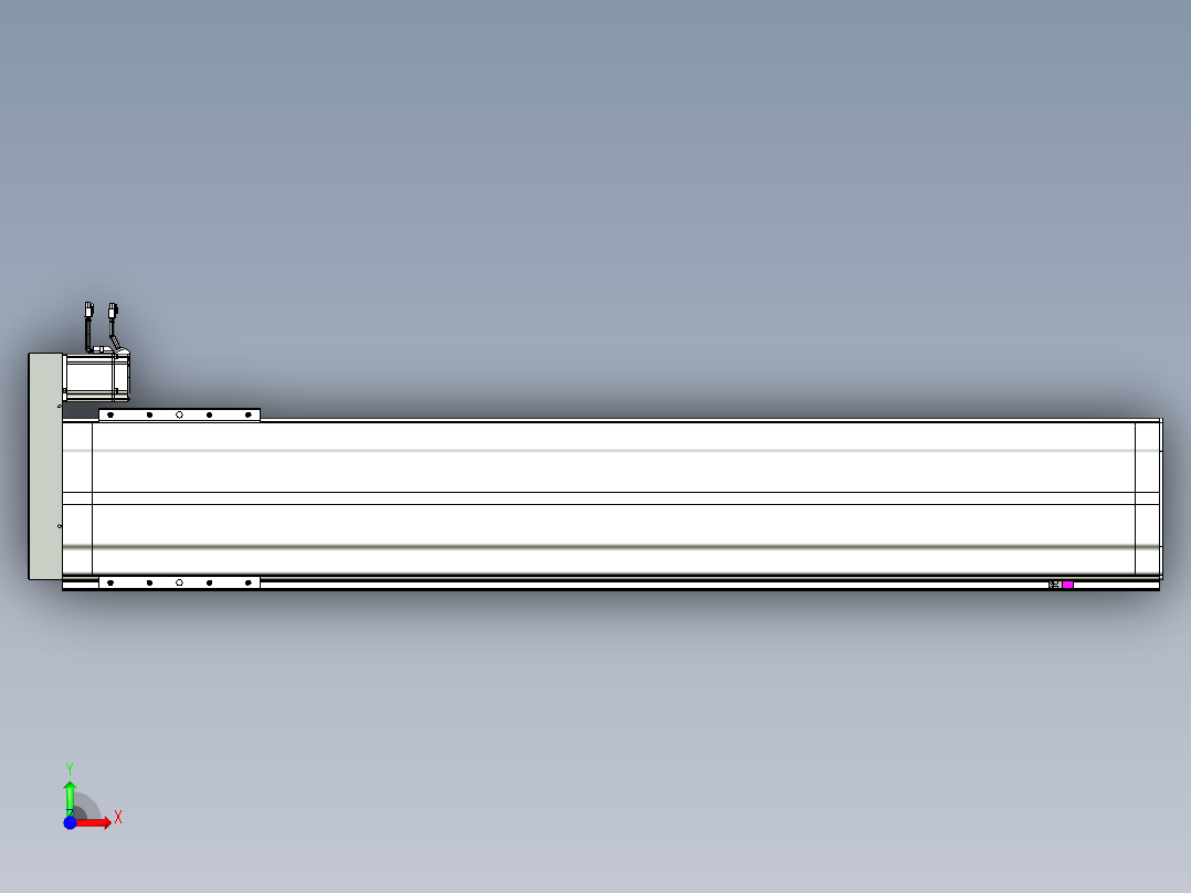 VF丝杆传动-一般环境VF27-Lxx-C-S1450-BR-ZP75-D3前视图