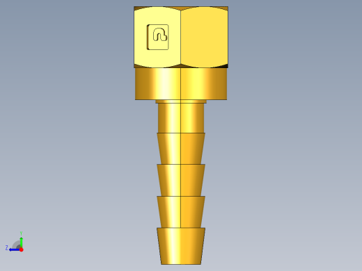 倒齿式工业管接头Hose Barb to Swivel 45Deg Female Flare 146HBLFSV-4-4右视缩略图