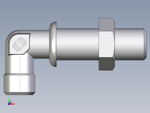 卡套式工业通用硬管接头EO_Bulkhead_elbow_WSV06LOMDCF前视缩略图
