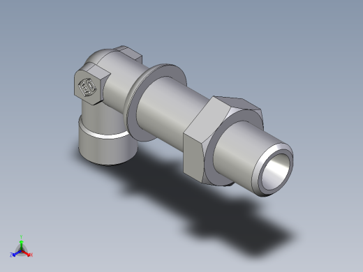 卡套式工业通用硬管接头EO_Bulkhead_elbow_WSV06LOMDCF正等轴测缩略图