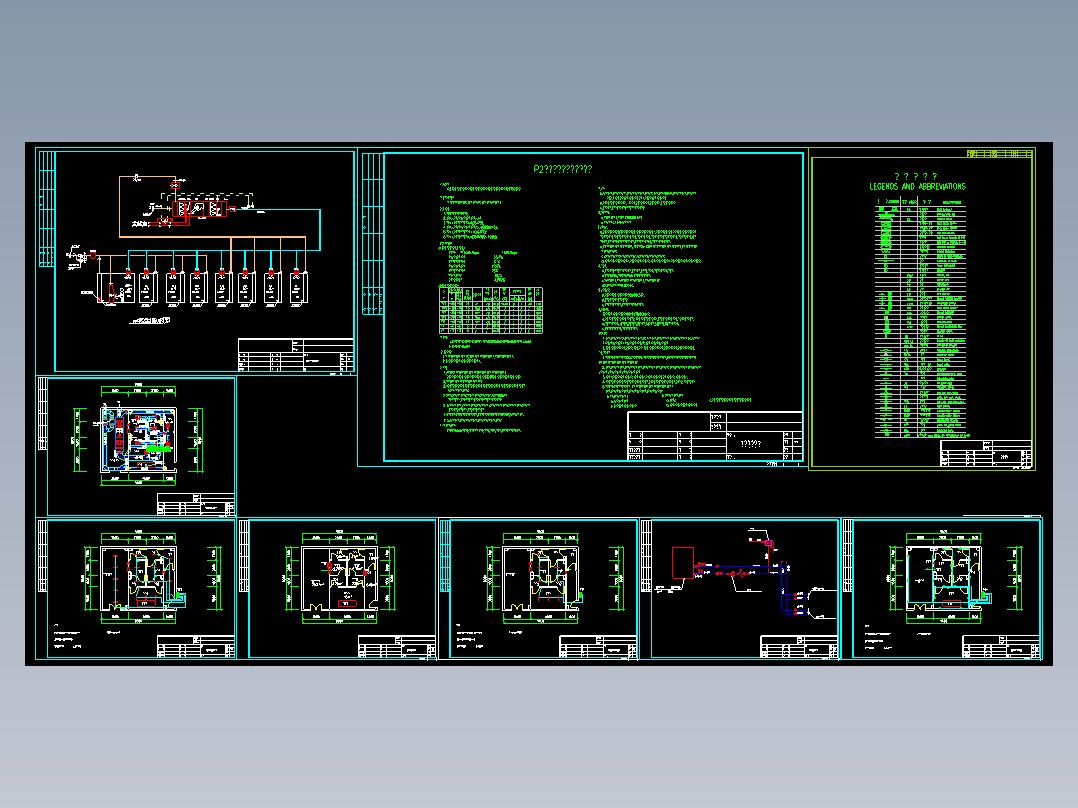 大学P2实验室净化空调图