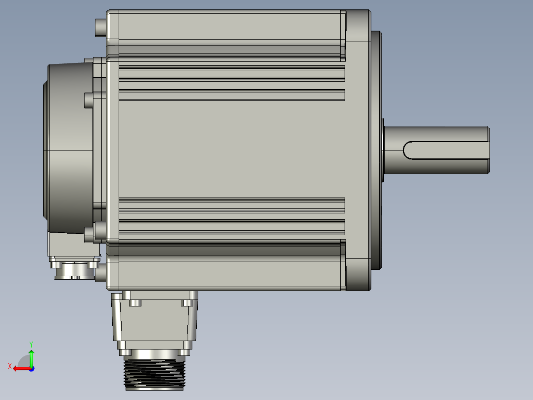 电机MS6G-130CN15B2-41P5后视图