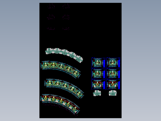 小区规划总图-房型