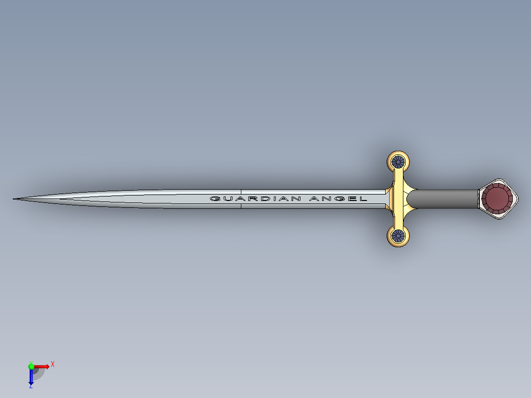 剑、宝剑(99)俯视图