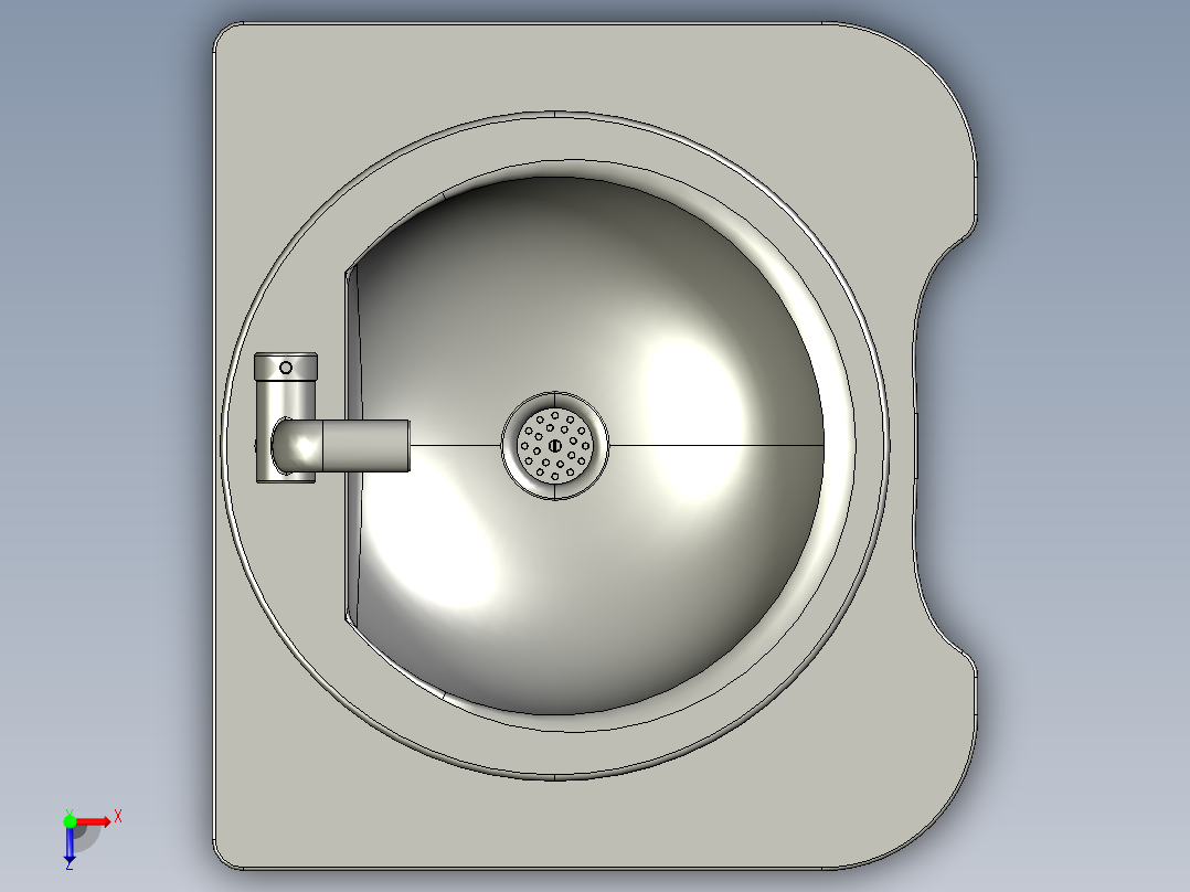 水槽、不锈钢水槽(102)俯视图