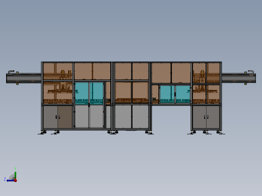 双向面板暂存输送线sw20可编辑右视缩略图