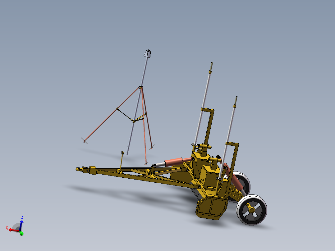激光平地机（sw16可编辑+cad+说明书）