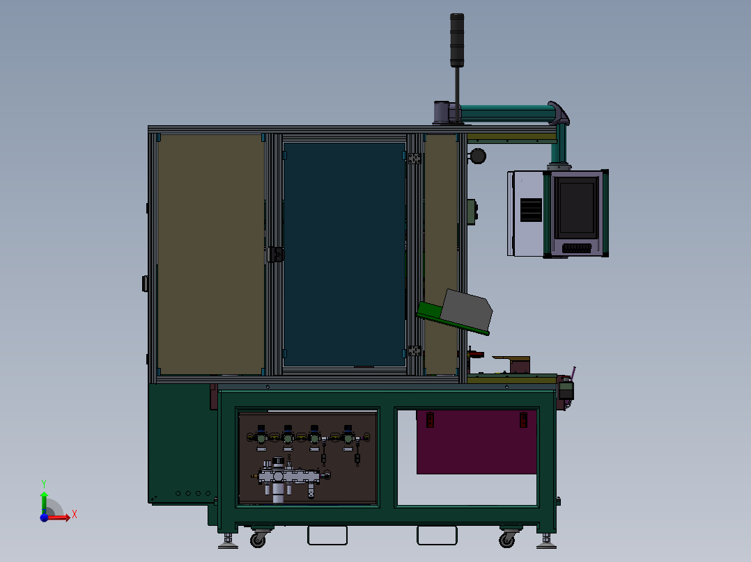 双通道检测设备sw16前视图