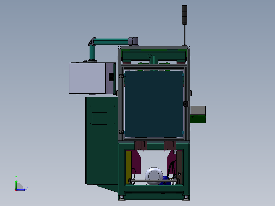 双通道检测设备sw16左视图