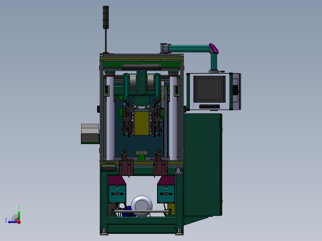 双通道检测设备sw16右视图