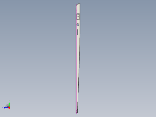 笔记本外壳铣外形C角程序模型右视缩略图