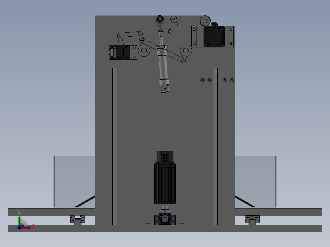 废旧锂电池正负极拆分机前视图