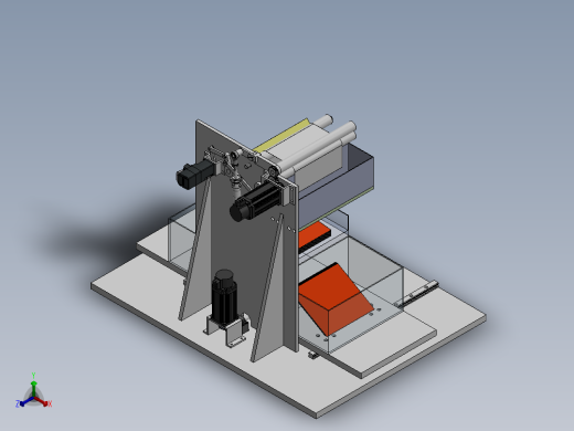 废旧锂电池正负极拆分机正等轴测缩略图