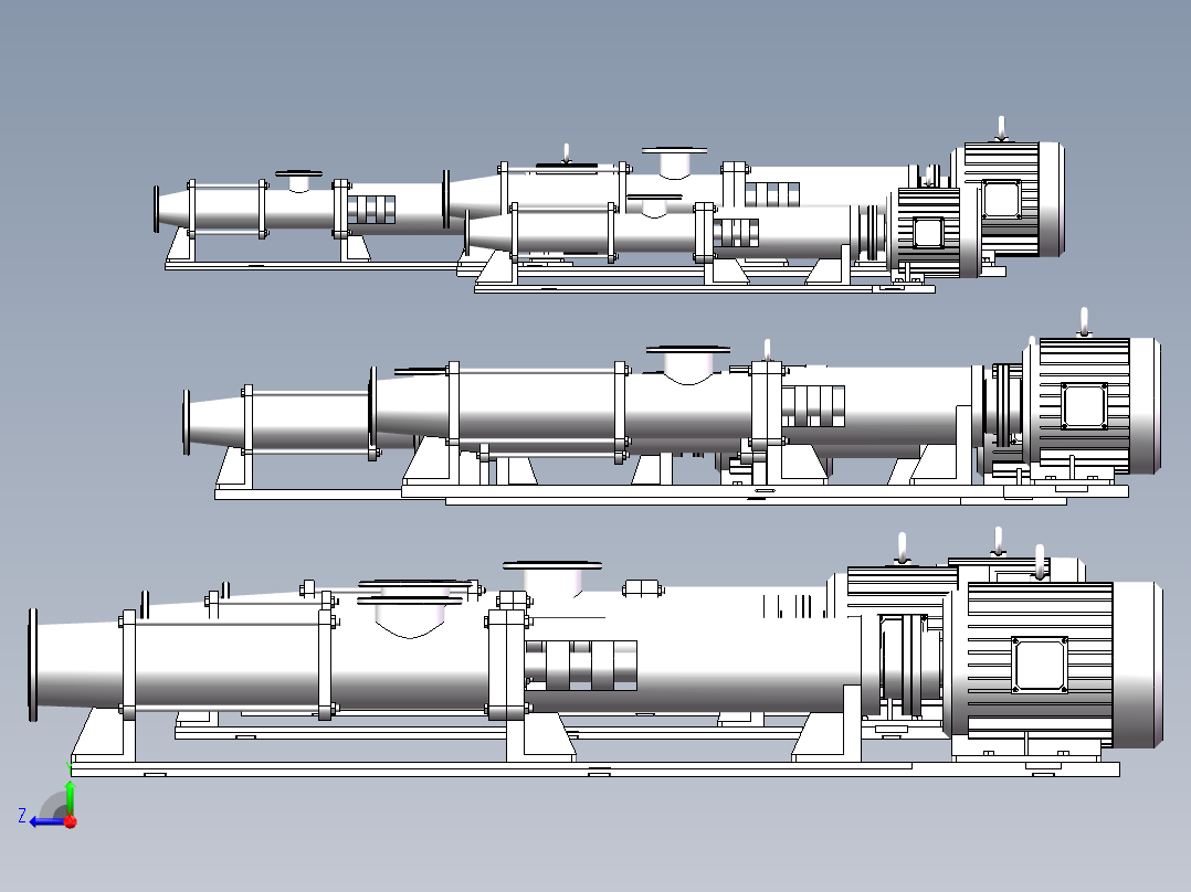 9款G系列螺杆泵右视图