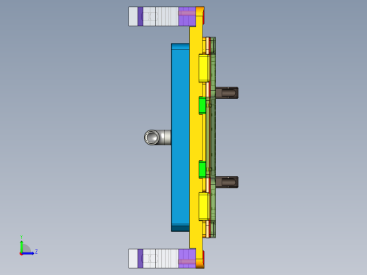 JG1-A-CNC6笔记本CNC工装夹具三维模型铣侧壁-矮机台电磁铁版-210319左视缩略图