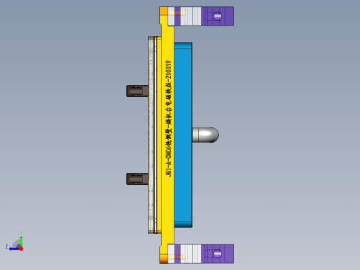 JG1-A-CNC6笔记本CNC工装夹具三维模型铣侧壁-矮机台电磁铁版-210319右视缩略图