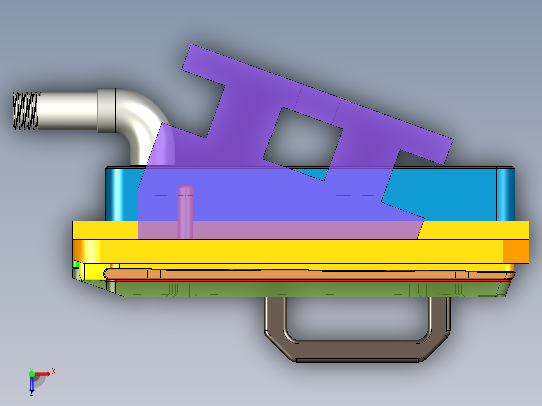 JG1-A-CNC6笔记本CNC工装夹具三维模型铣侧壁-矮机台电磁铁版-210319俯视图