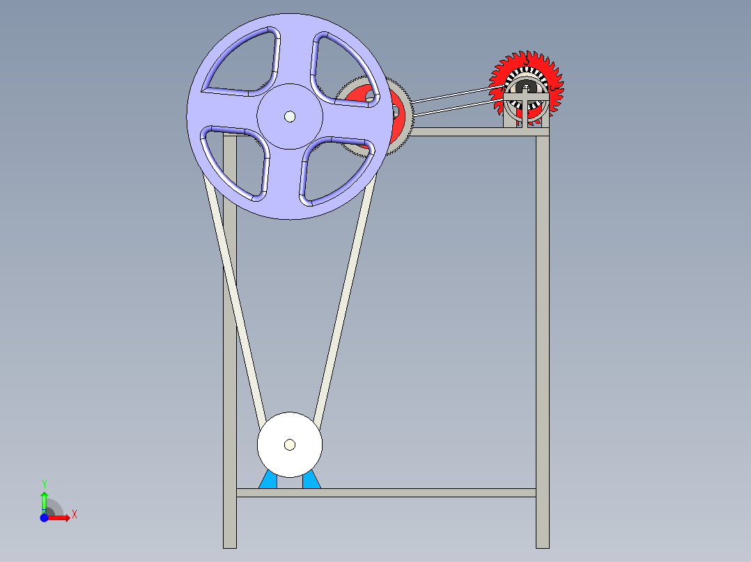B2003954-半自动椰子去壳机前视图