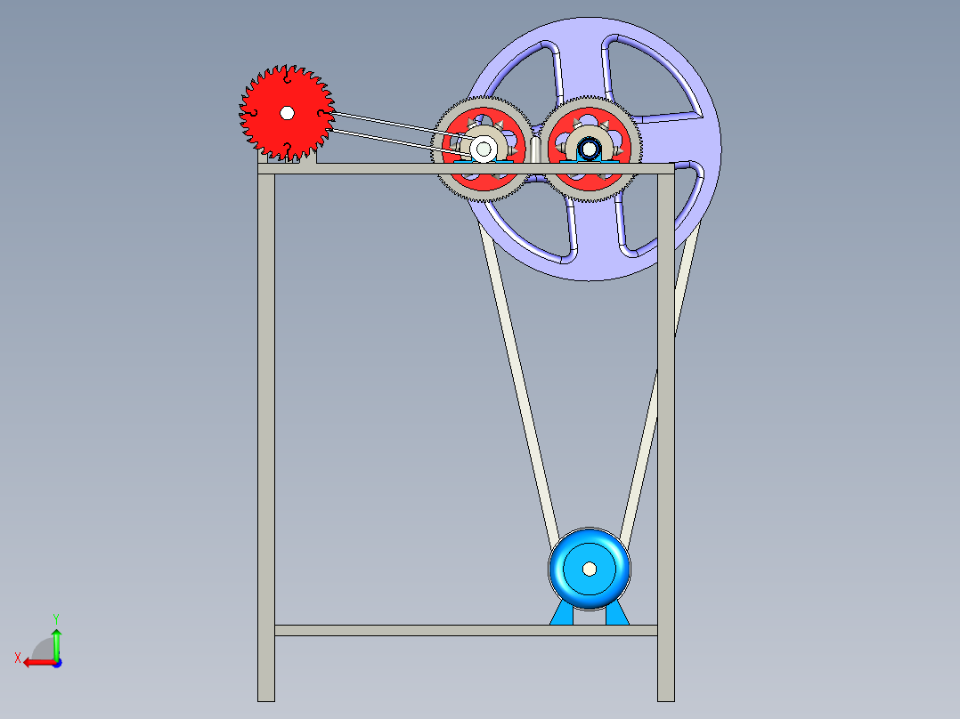 B2003954-半自动椰子去壳机后视图