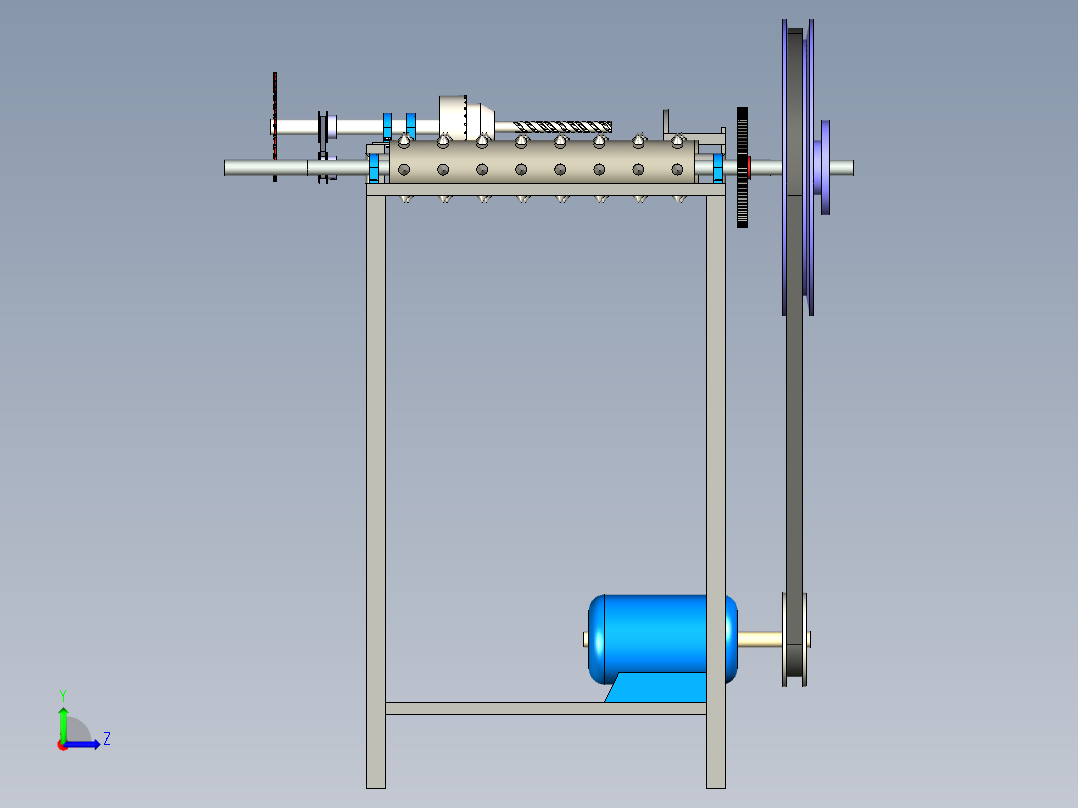 B2003954-半自动椰子去壳机左视图