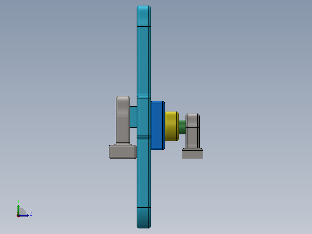 曲柄滑块 (1)左视图