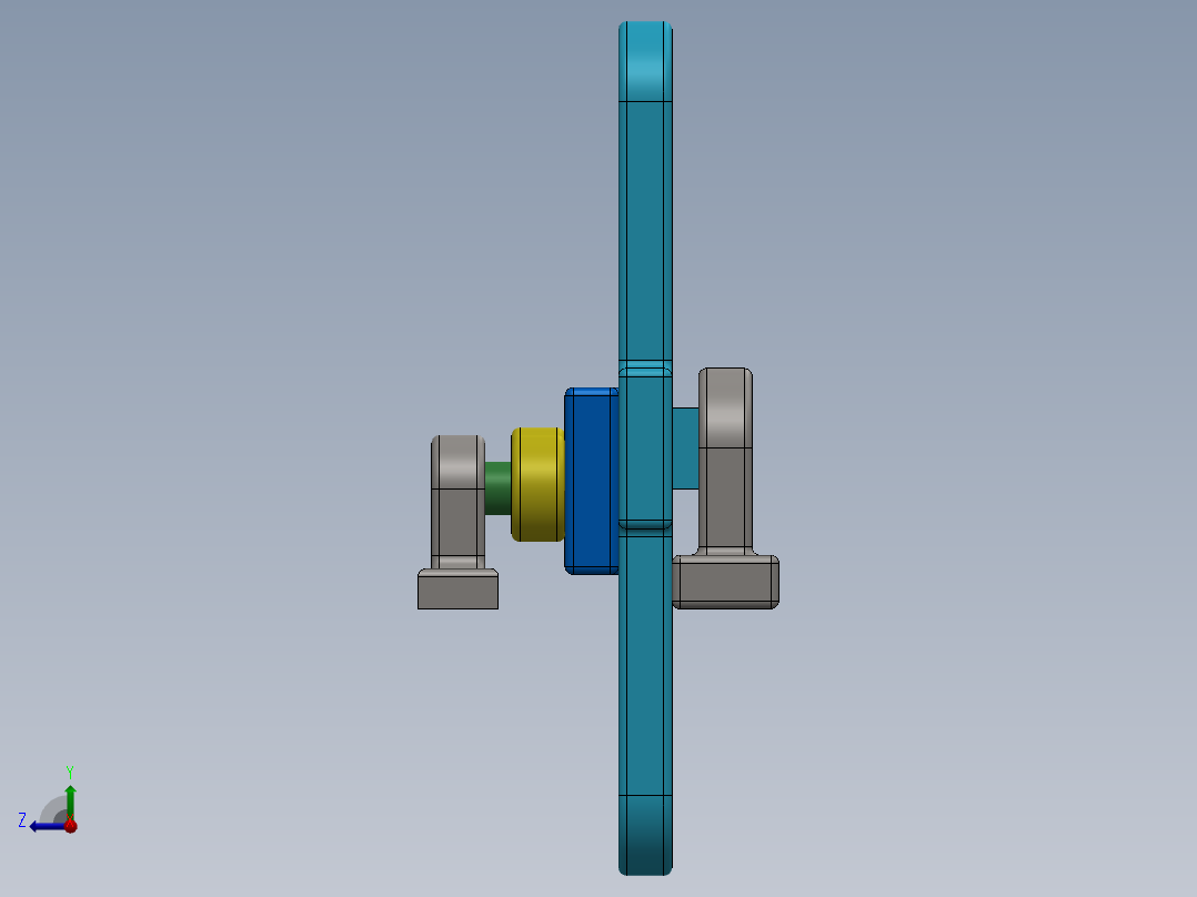 曲柄滑块 (1)右视图