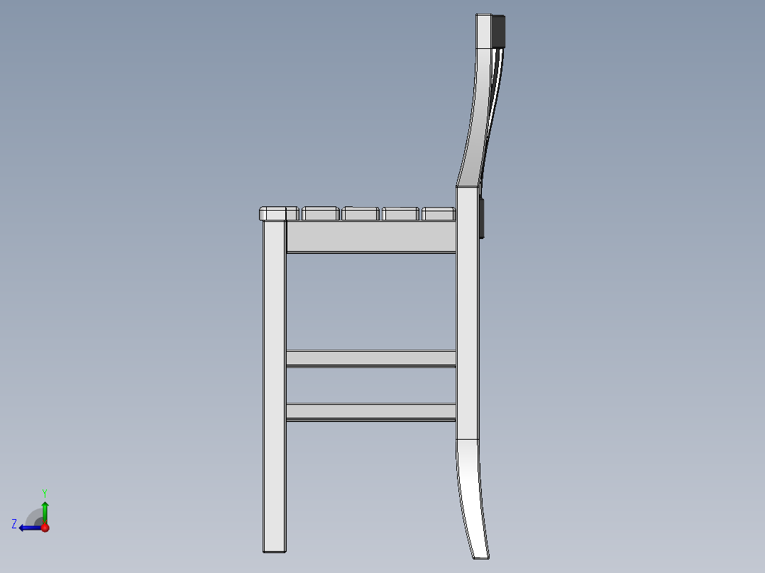 椅子、凳子(25)右视图