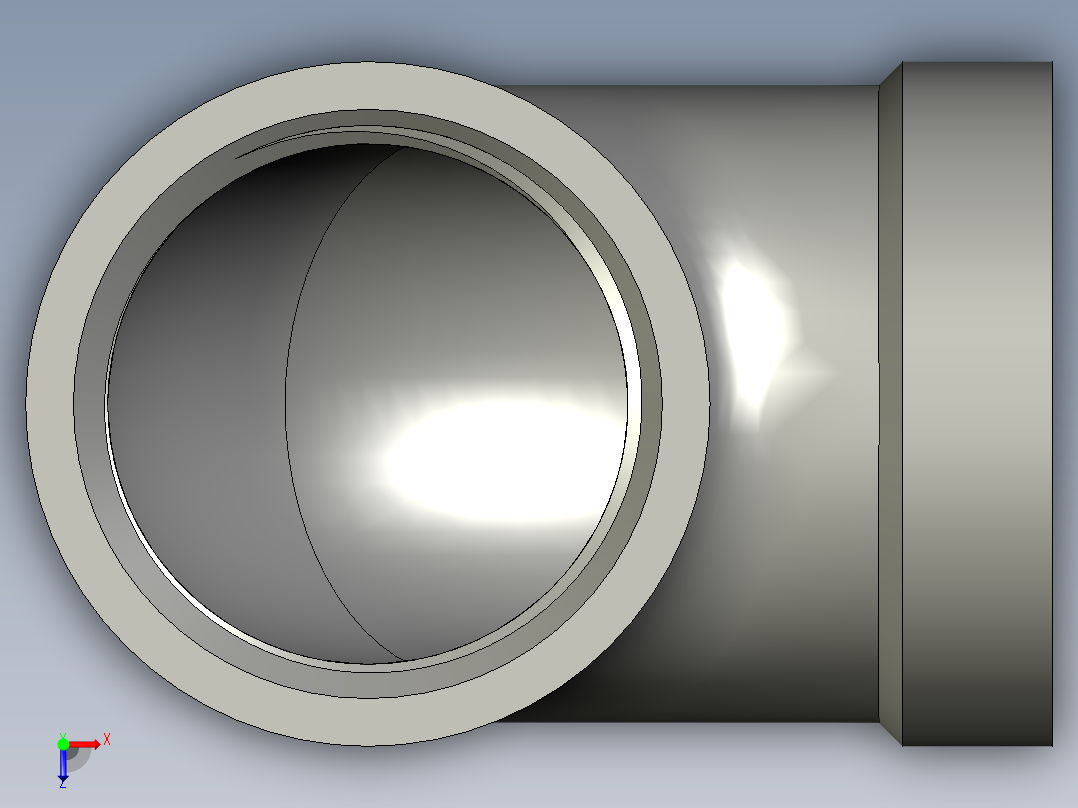 螺纹管弯头-90°等径 DN20俯视图