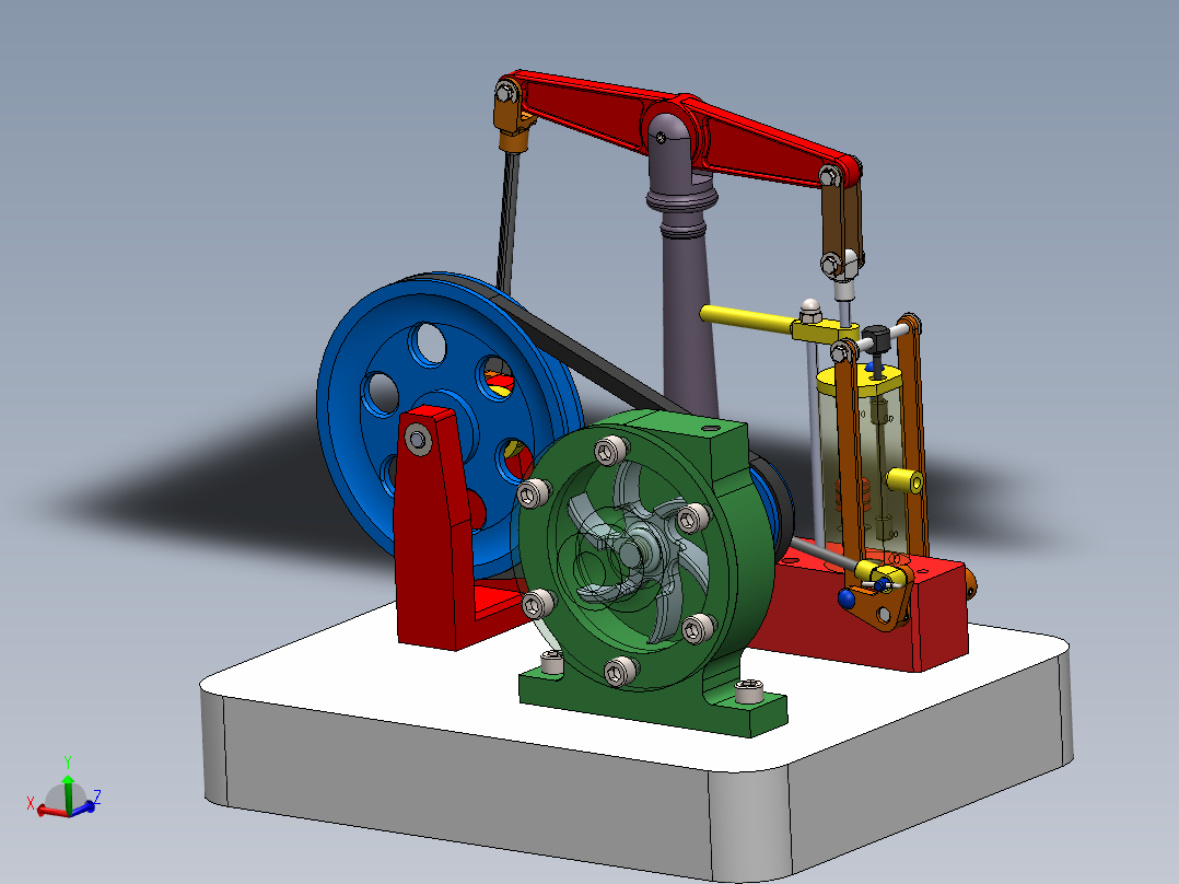蒸汽机steam-engine-model-5832-模型格式为 sw主视图